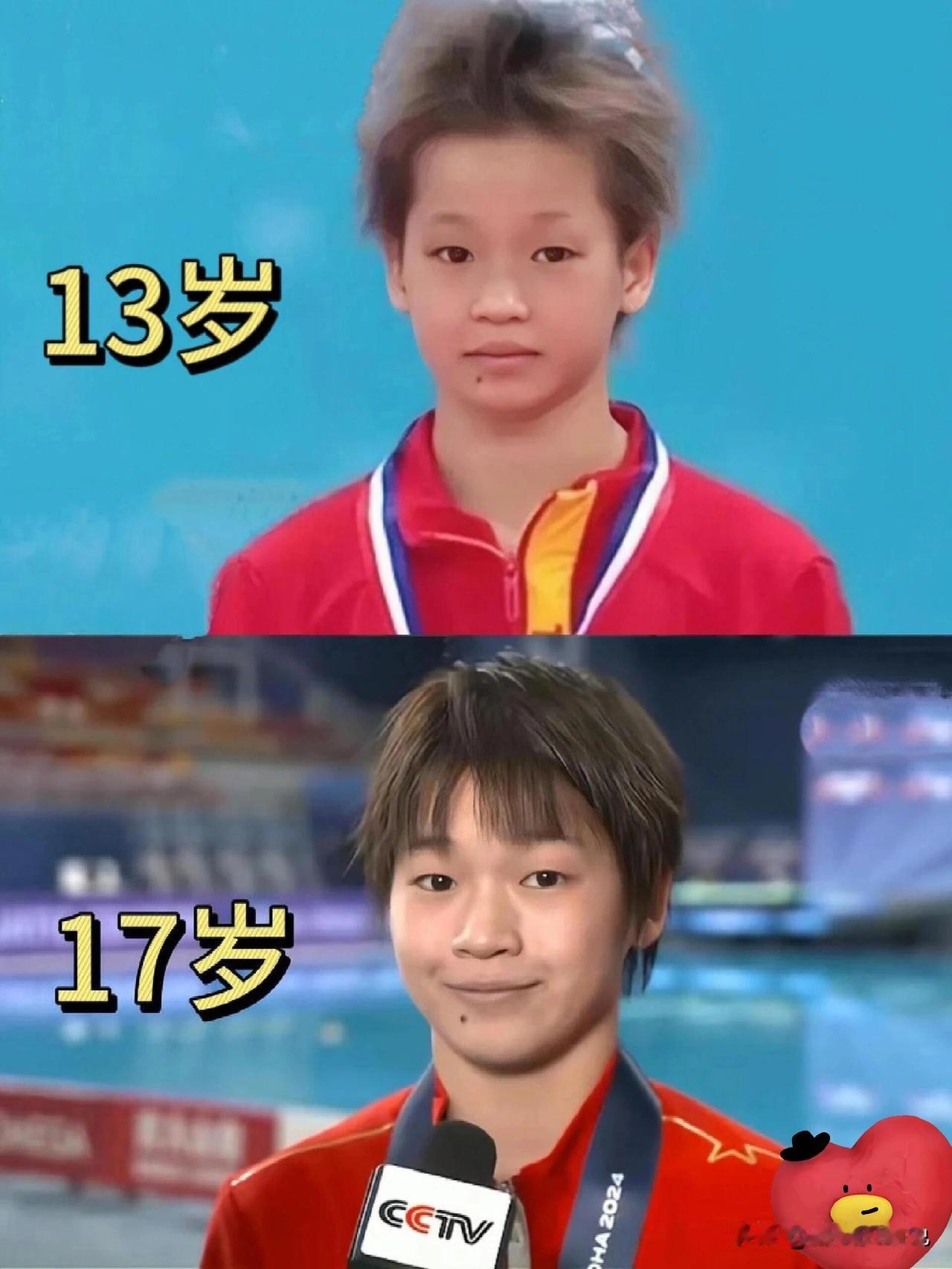 第一眼真没认出来，仔细一看发现是甜水冠军全红婵宝宝。穿上西装礼服真的是气场全开。