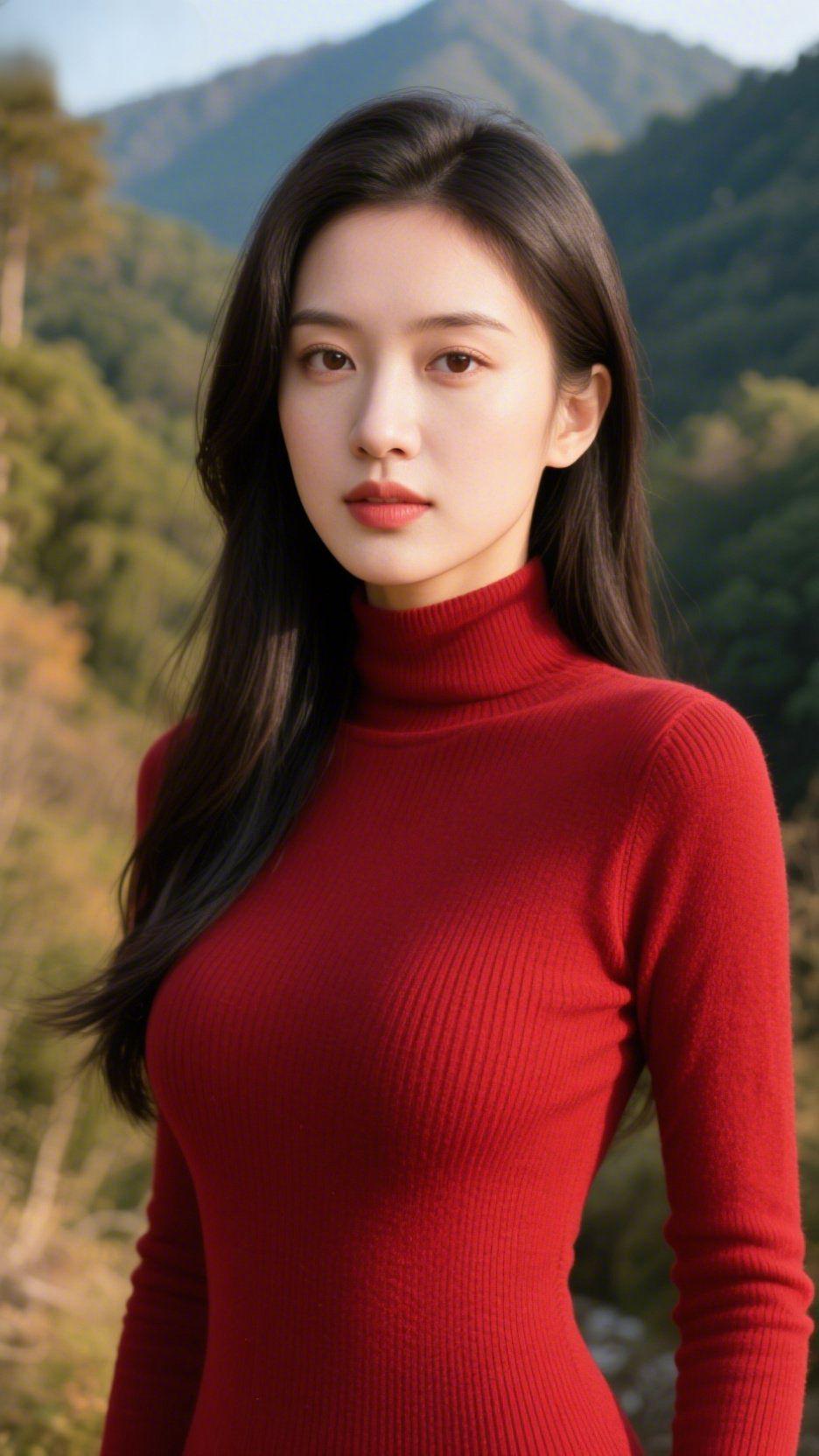 晴山秋嶂
 
晴光轻笼远峰巅，叠嶂层林染翠烟。
风拂枝柯摇浅韵，云依峦岫漫清绵。