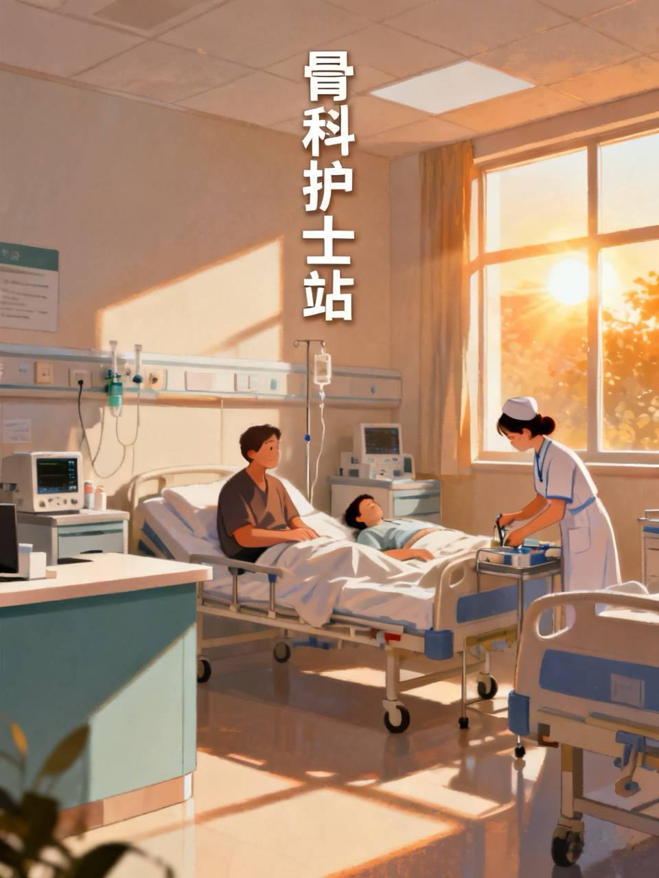 骨科护士站，晨会还没结束，呼叫铃就响了。

“12床，老赵，牵引又松了？”护士长
