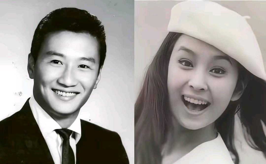 谢贤和他的第一任妻子甄珍，不得不说甄珍真的很漂亮。

传说他们离婚并不是因为谢贤