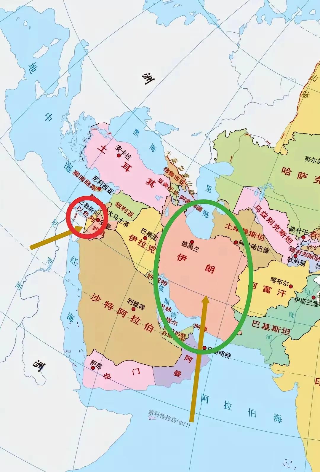 以色列怎么敢和伊朗开战，看国土面积，伊朗是以色列的80倍呀，而且以色列国土就那么
