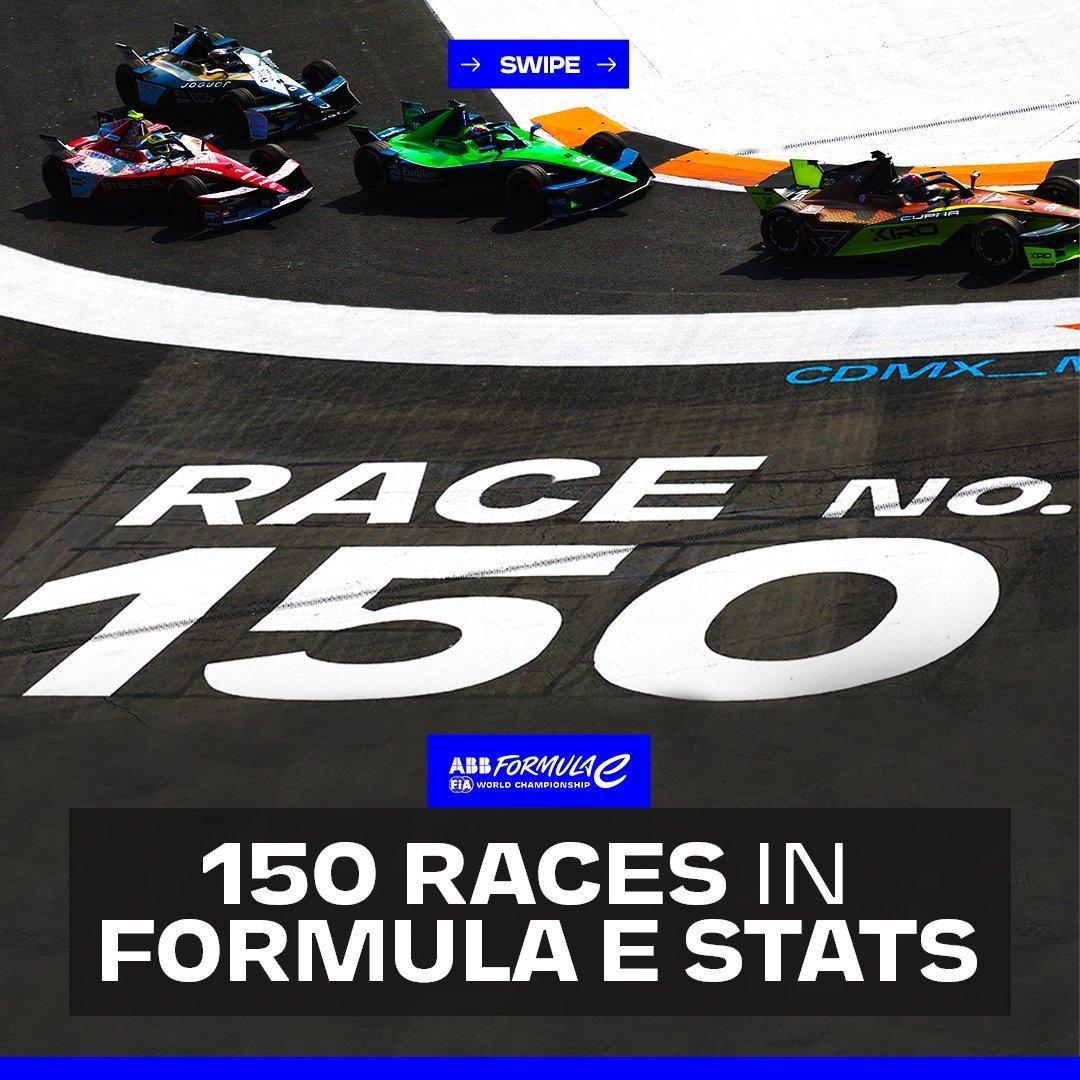 1⃣️5⃣️0⃣️场FE电动方程式 大纪录 