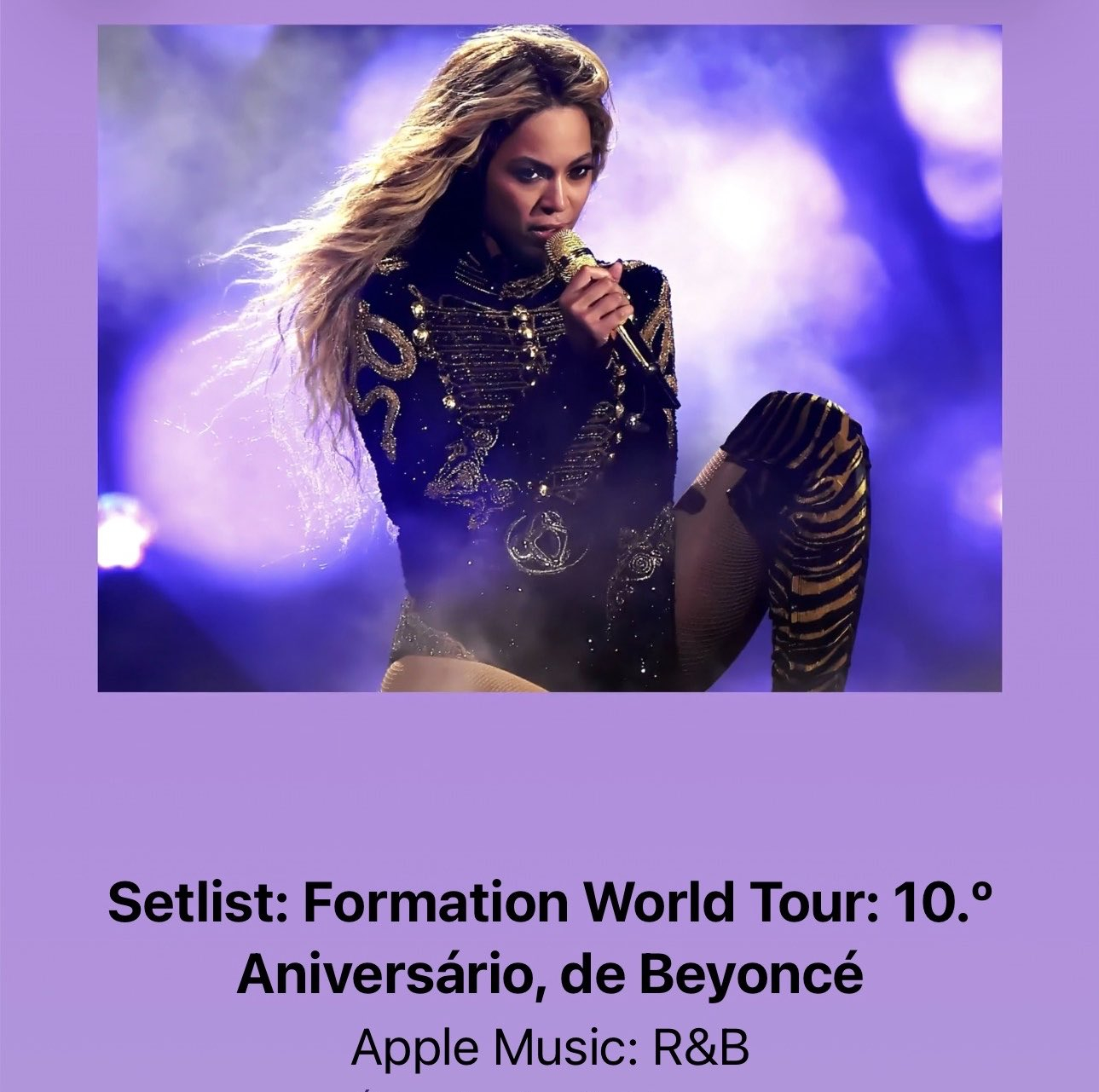 Apple Music 纪念 Beyoncé 巡演『Formation Wor