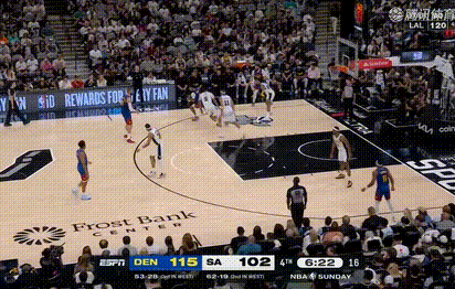 这……马刺越追分差越大掘金vs马刺