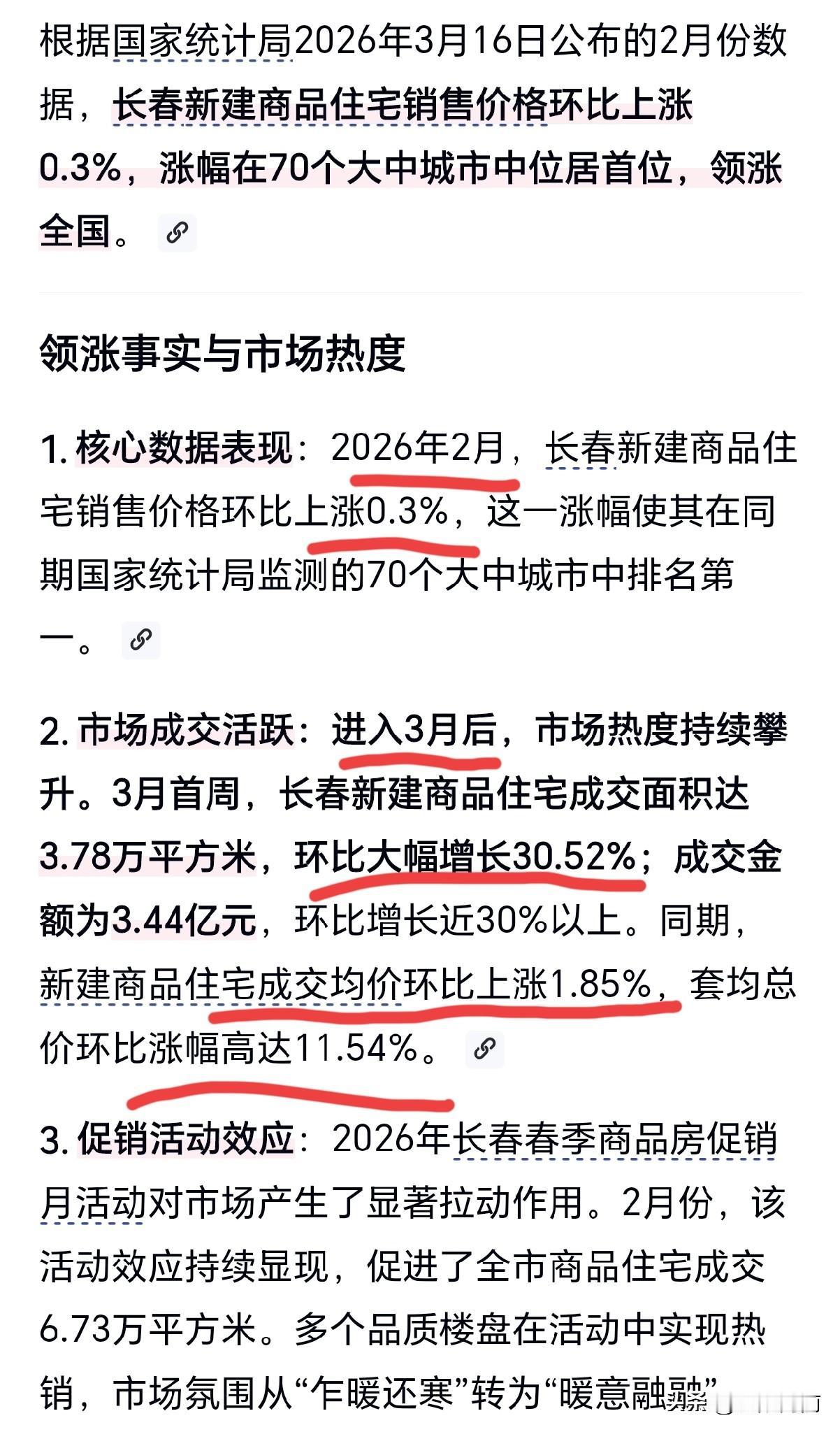 长春房价都涨了，沈阳差在哪里？

①长春房价连续两个月上涨，新房2月环比上涨0.