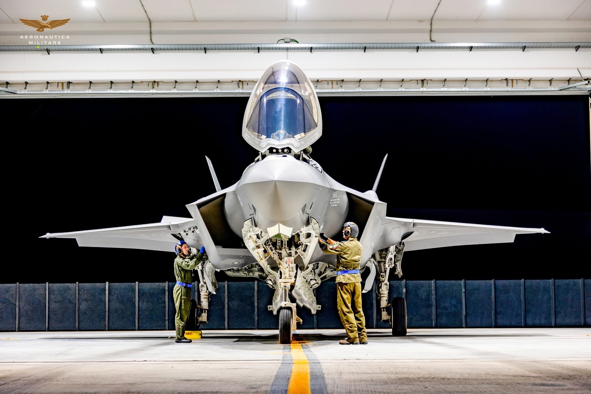今日肥电 晚安，意大利空军（AM）F35A盖迪空军基地（Ghedi Air Ba
