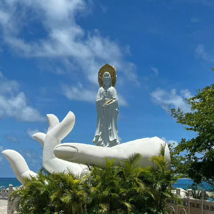 刷到这个南海观音，你想的最近都会实现 🙏  