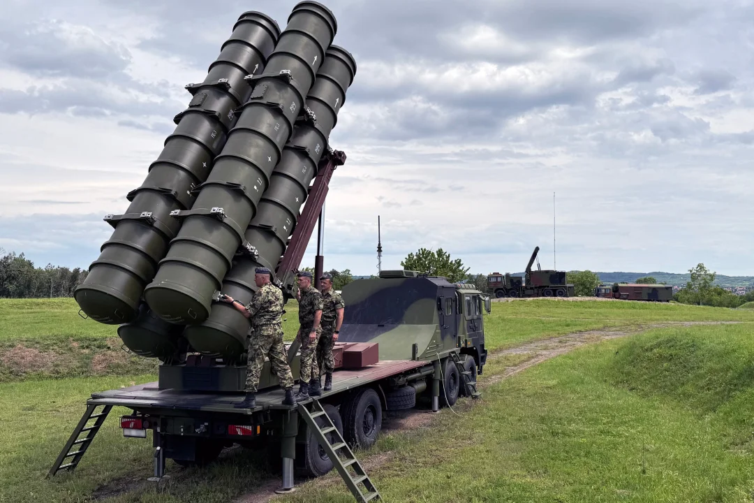 塞尔维亚第250防空旅FK-3型防空导弹日常训