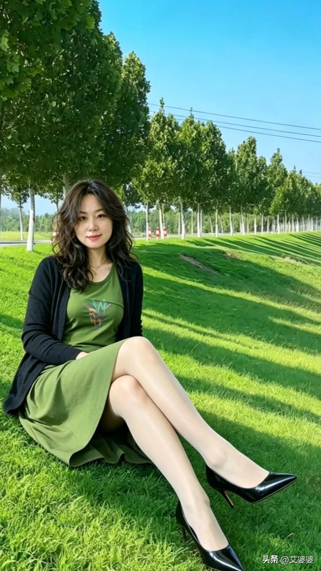 城里待久了，就爱老家早上这片光景。干净的蓝天，绿色的草地，安安静静，不用操心琐事