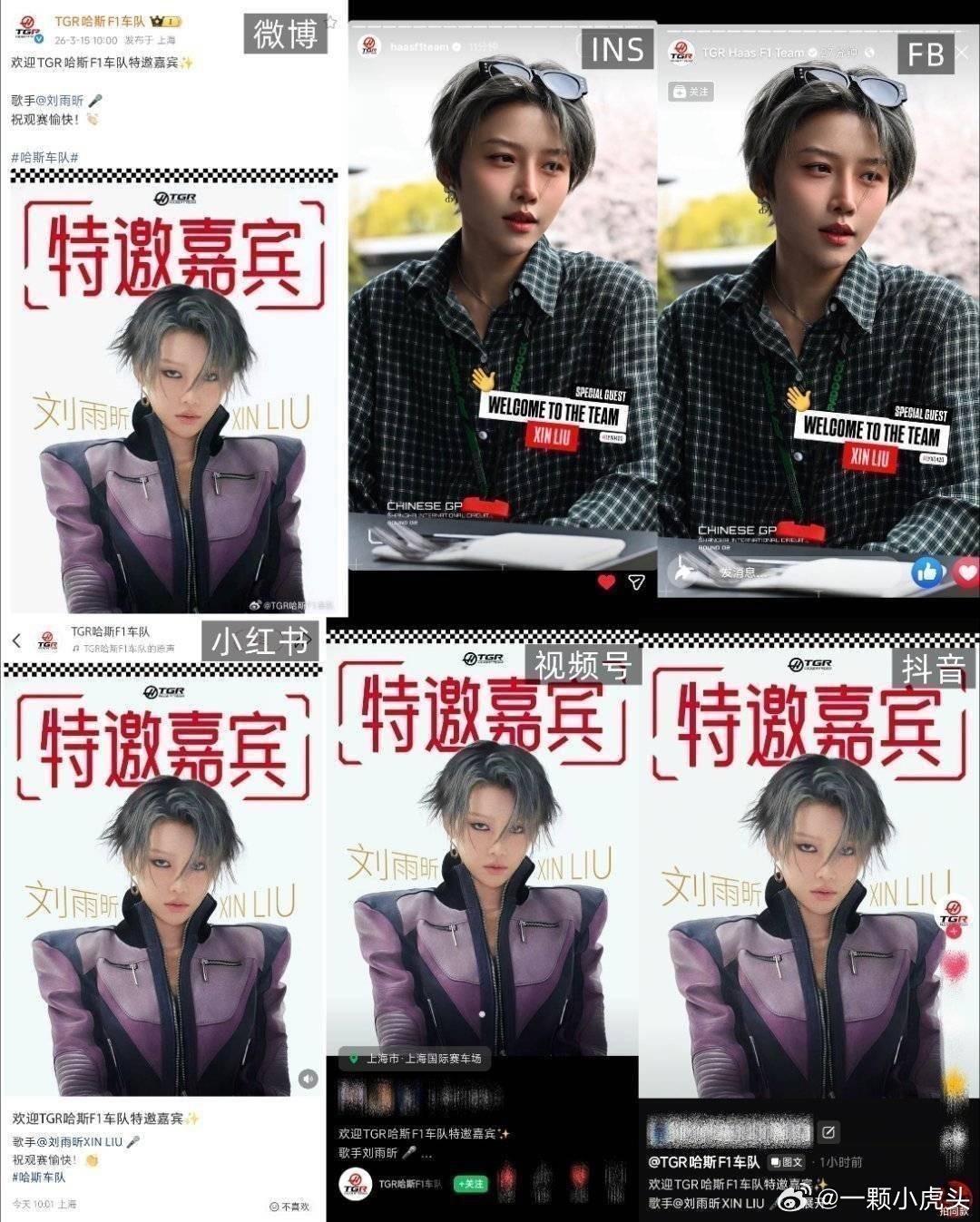 此次F1明星观赛总结，刘雨昕待遇🔝：1️⃣内娱唯一车队直邀2️⃣内外网全平台官