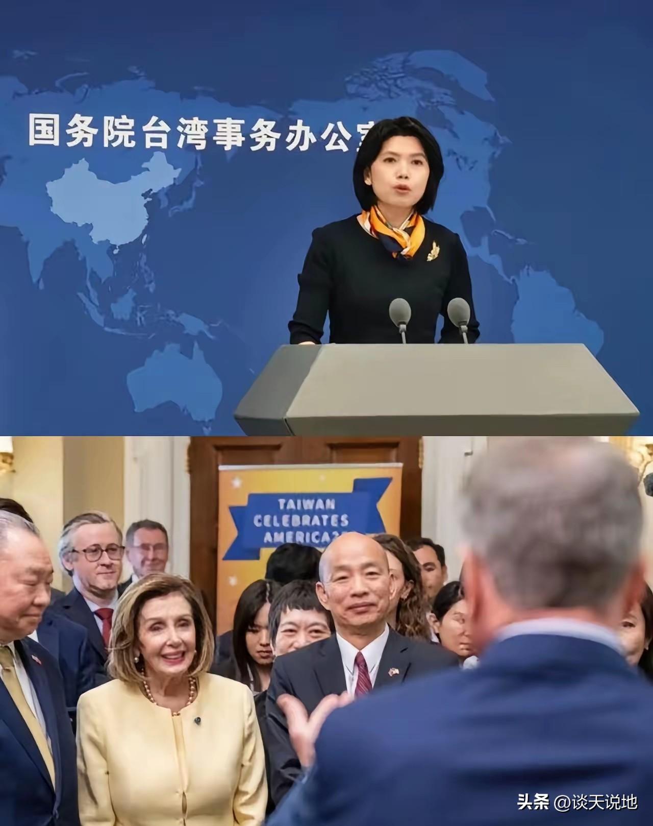 韩国瑜此番”窜美”，却是把“友美”算走顺了，但岂不知如此触碰大陆红线，却给自己堵