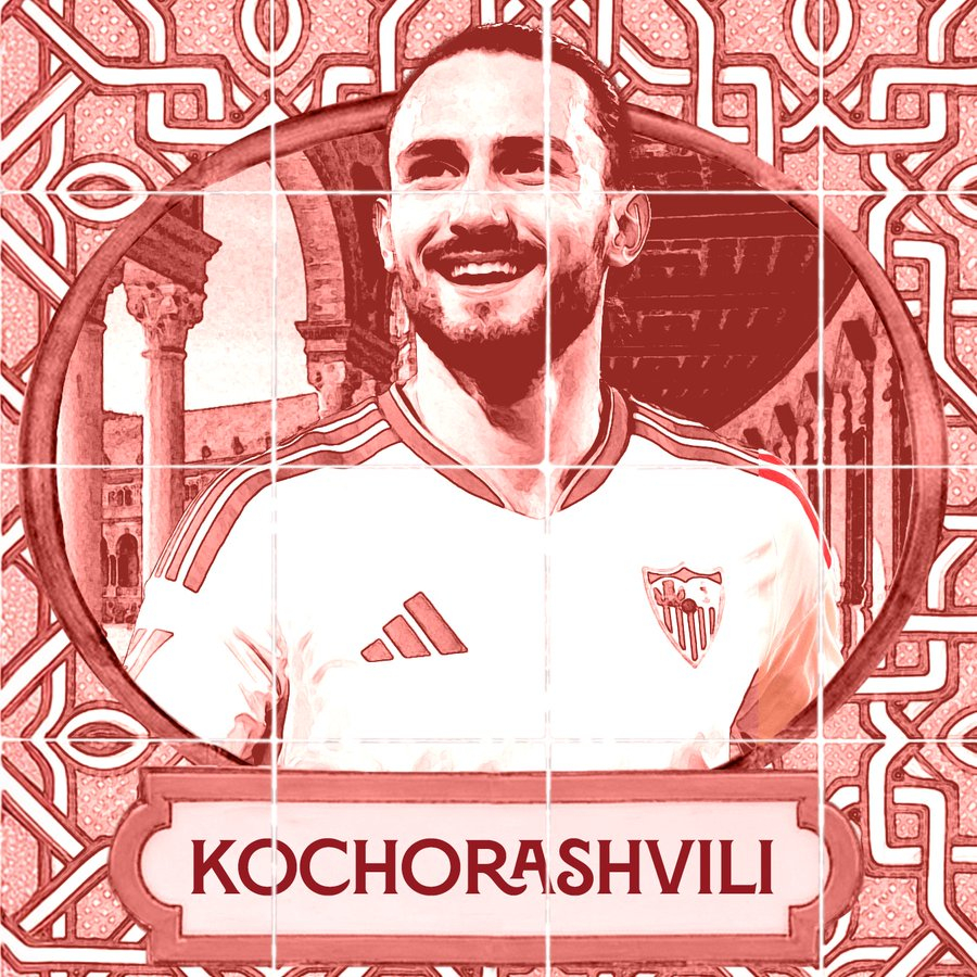 🤝Giorgi Kochorashvili 签约成为塞维利亚足球俱乐部新中场。