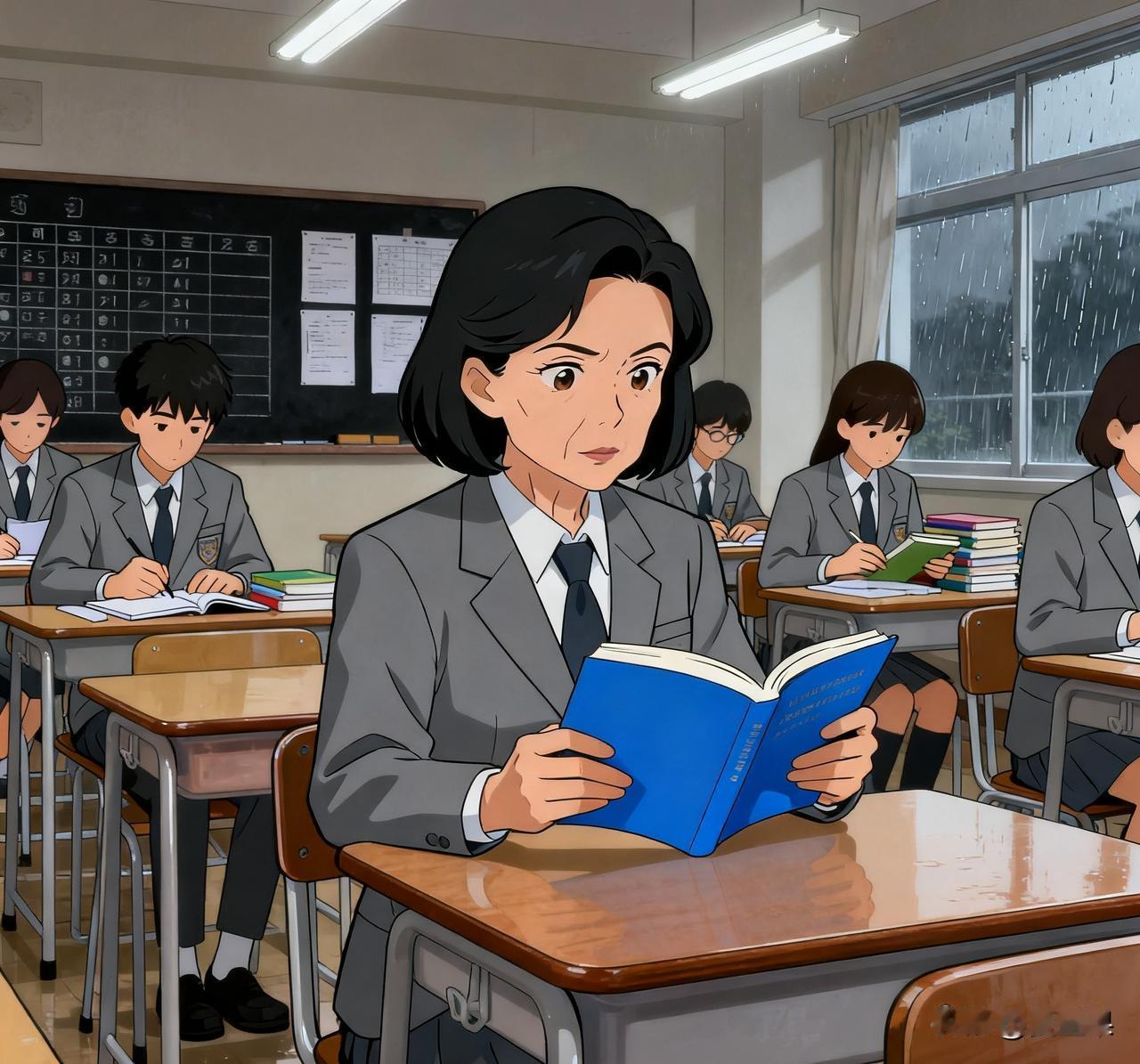 高中生太不容易了，
今天模仿高中学生上课。
我是七点起来的，从八点开始听高中数学