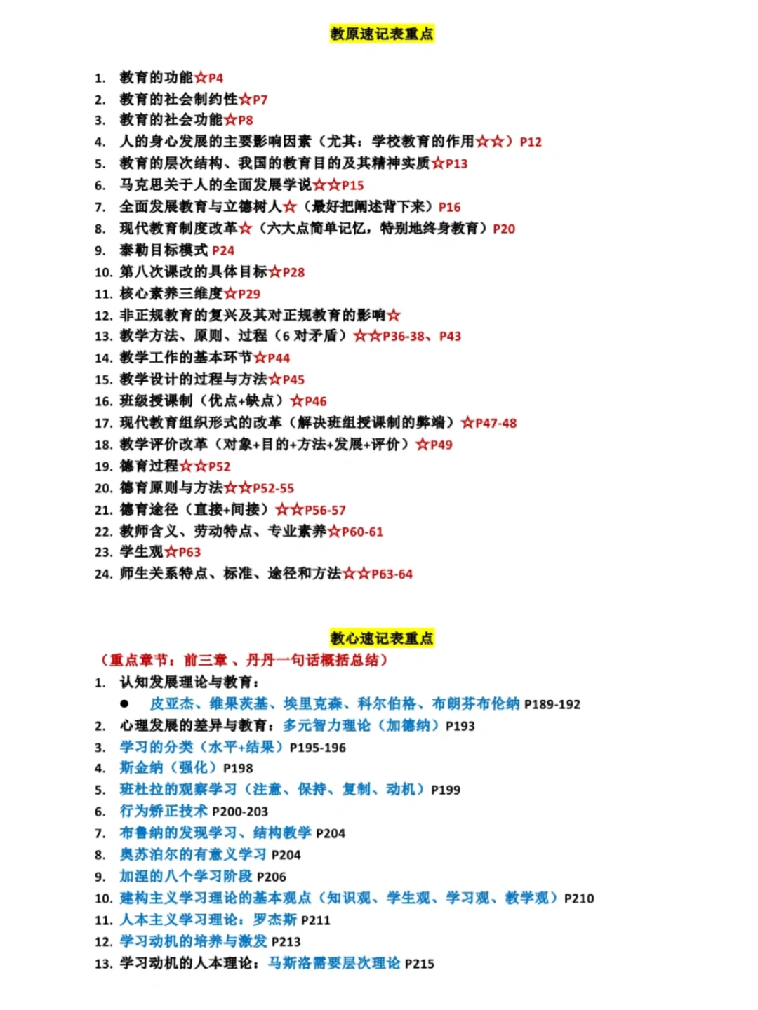 丹丹给一根毛和两根毛划重点啦！！！