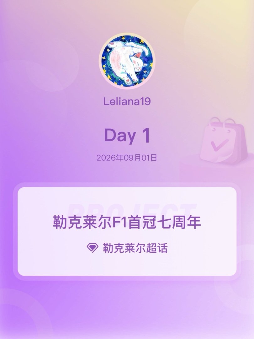 勒克莱尔[超话]勒克莱尔F1首冠七周年 Day1 打卡[许愿星] ​​​
