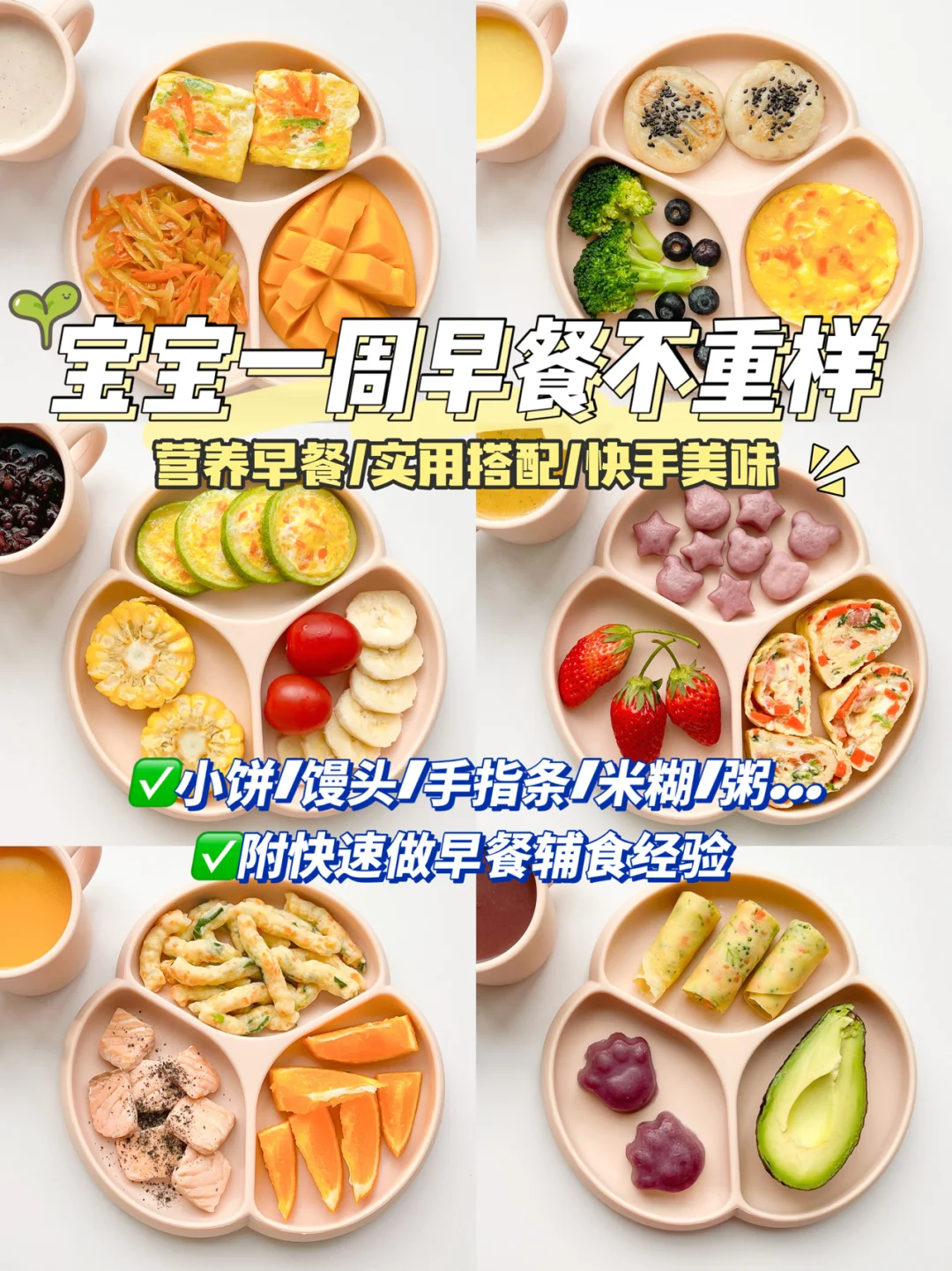 1岁+宝宝营养早餐不重样，实用搭配快手美味