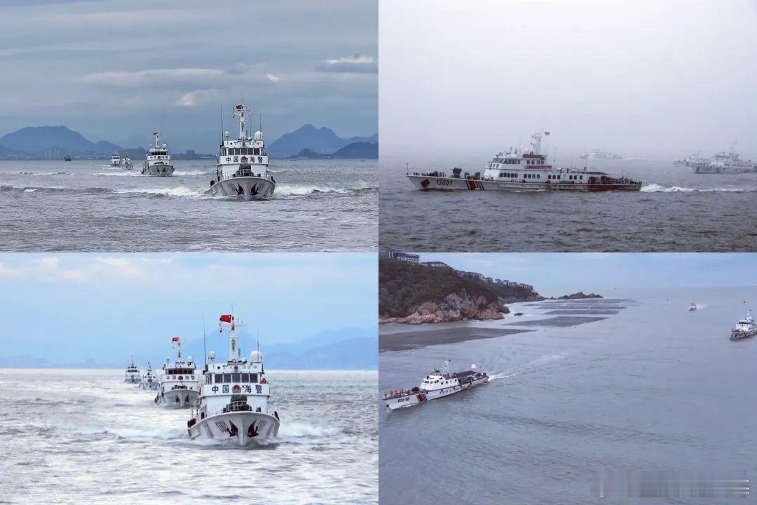 #烽火问鼎计划# 浙江海警局结合辖区特点，抽组5艘舰艇、200余名执法员，开展为
