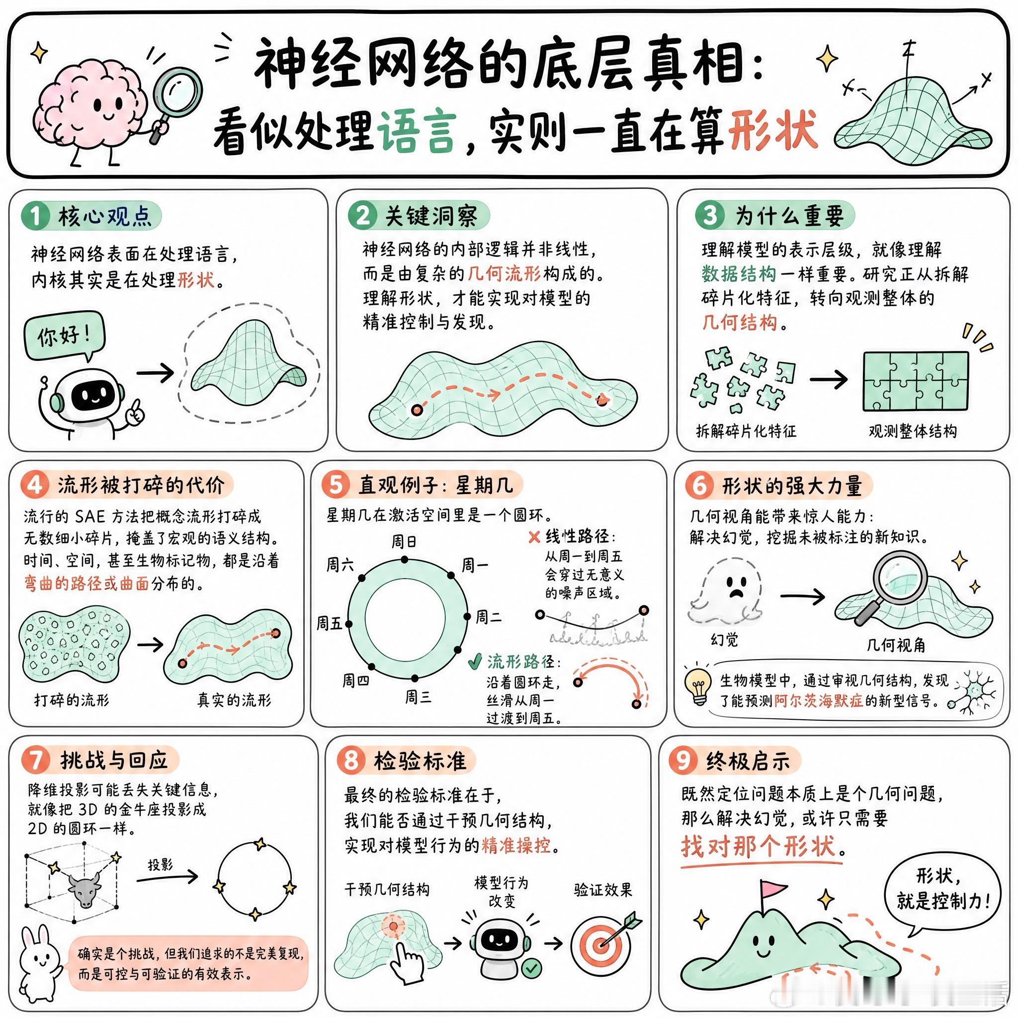 【神经网络的底层真相：看似处理语言，实则一直在算形状】快速阅读：神经网络的内部逻