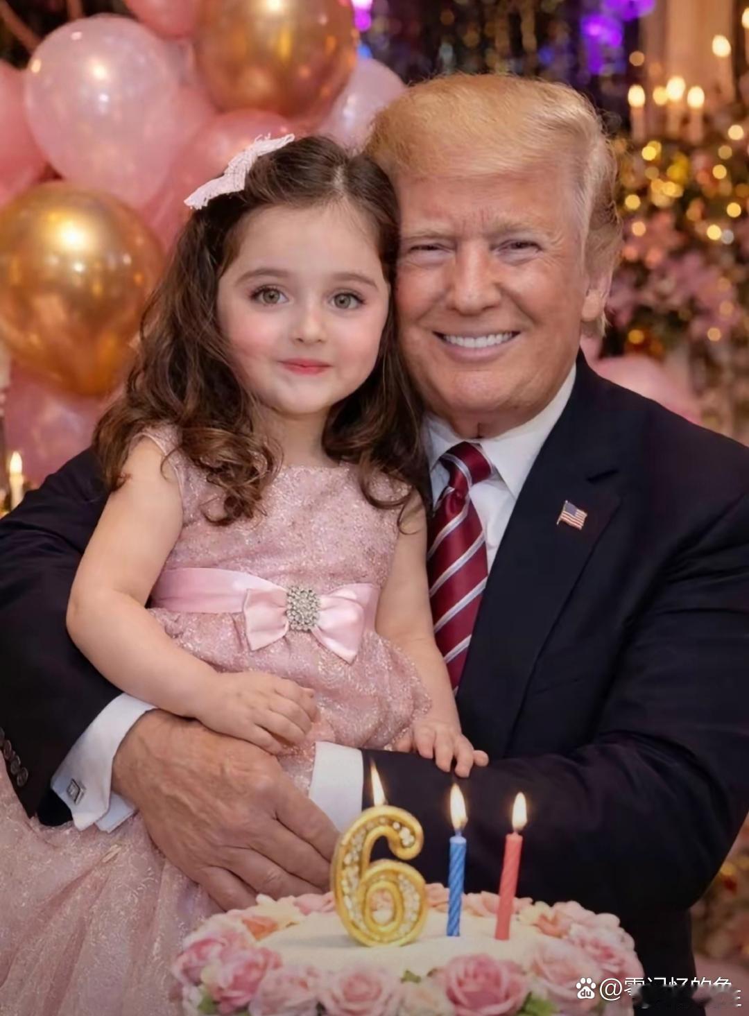 特朗普的小孙女真漂亮。 