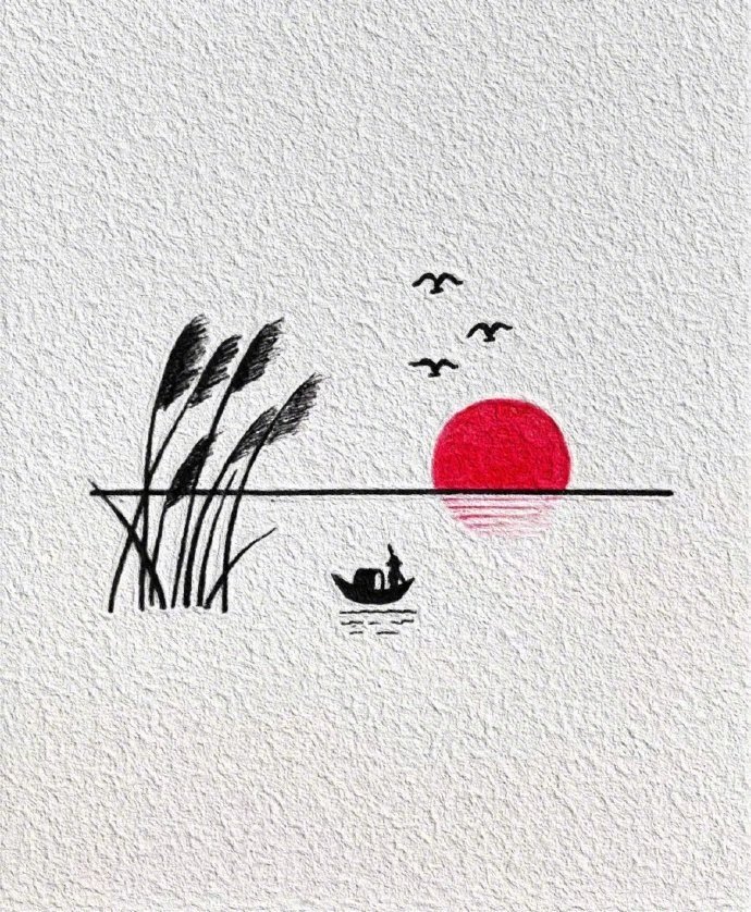 简笔画也可以这么美。#热游一夏挑战##超级红人节##夏日次元盛典# ​​​