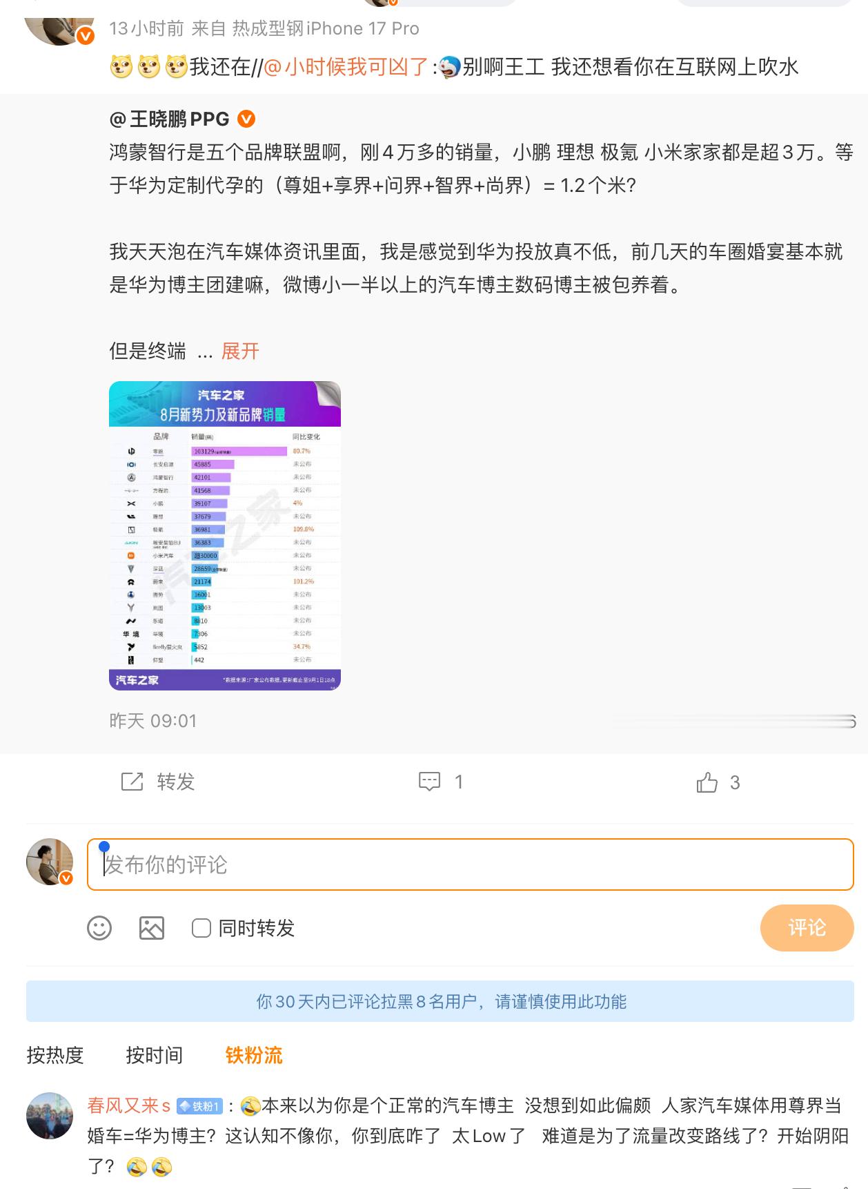 表达一下自己的感受有错么？我就是不喜欢华为定制代孕车，你没办法要求人人都爱上你，