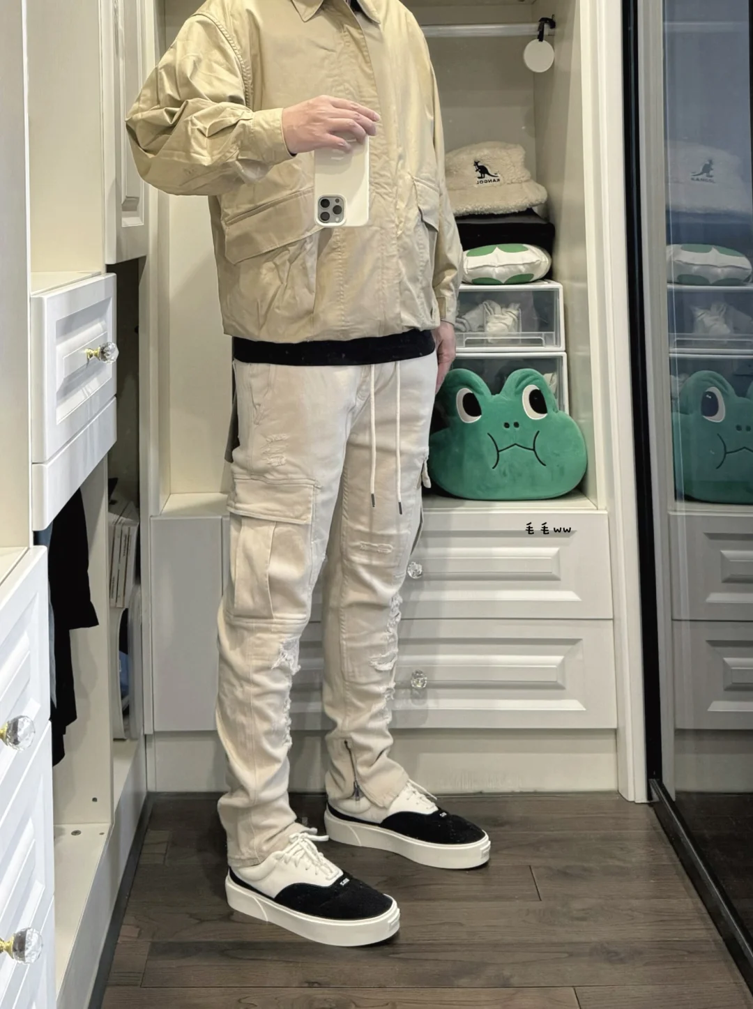 卡其色系｜工装裤穿搭