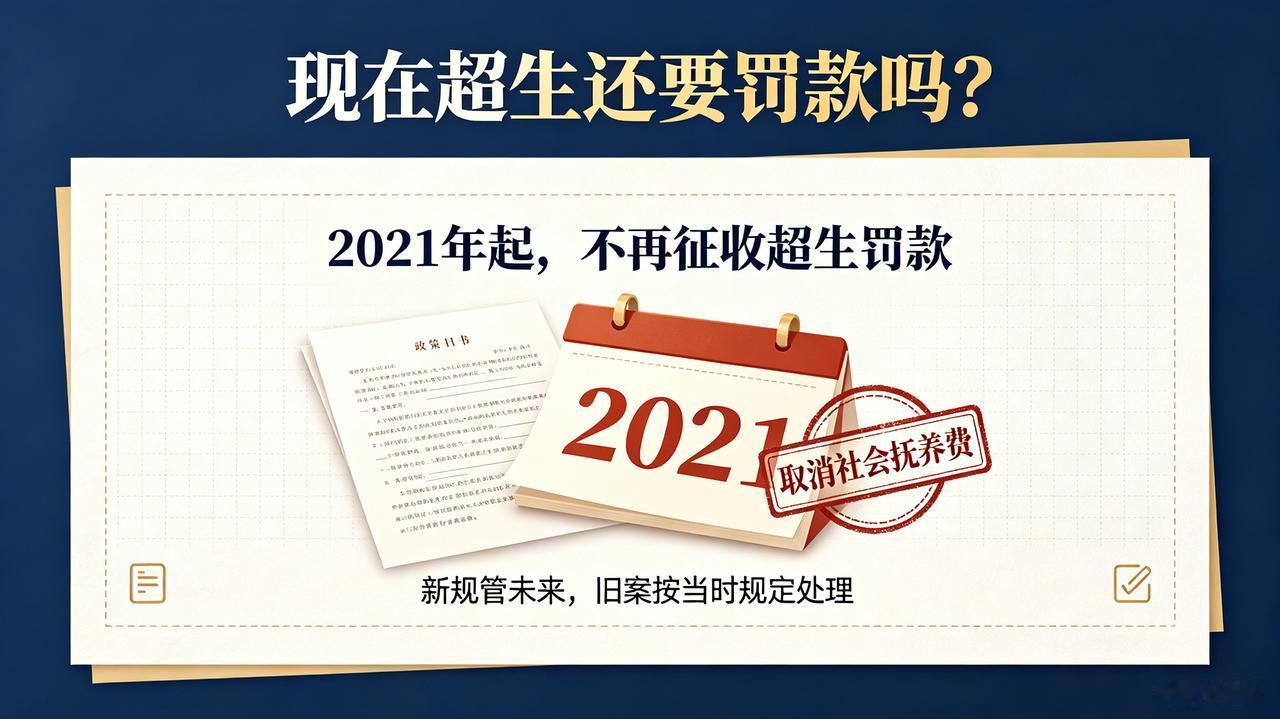 很多人问，现在超生还罚款吗？

一句话讲明白：2021年之后，国家取消了社会抚养