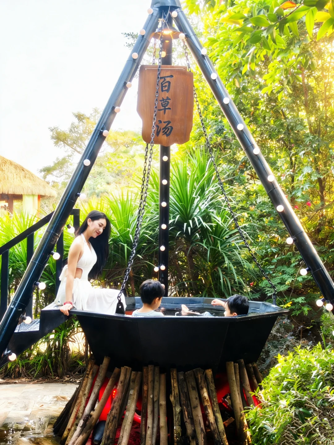 广东这个温泉小镇，穿越盛唐亲子游🏮