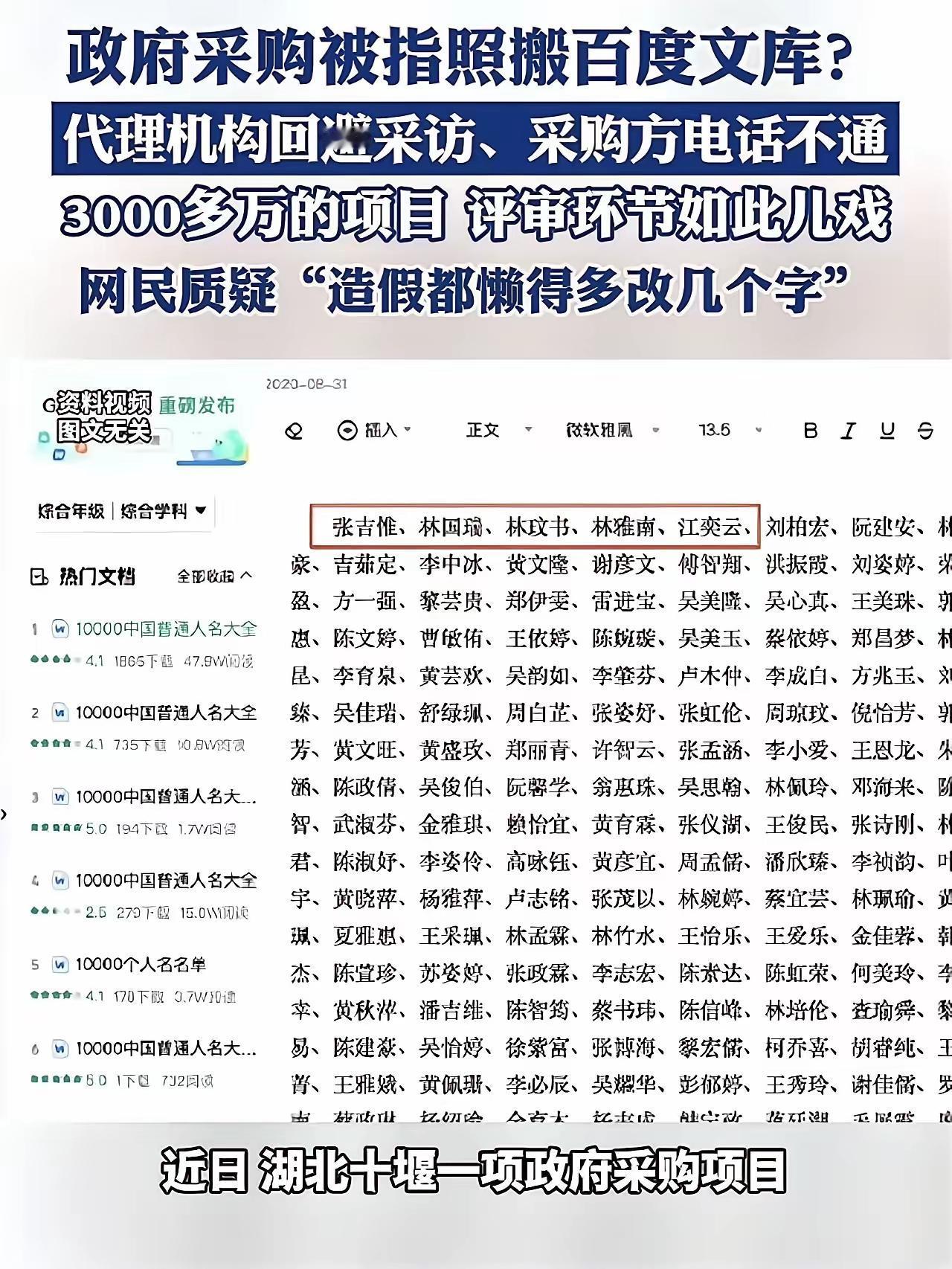 这起事件暴露出政府采购监督与管理中的严重漏洞，引发了社会广泛关注和愤慨。以下是对
