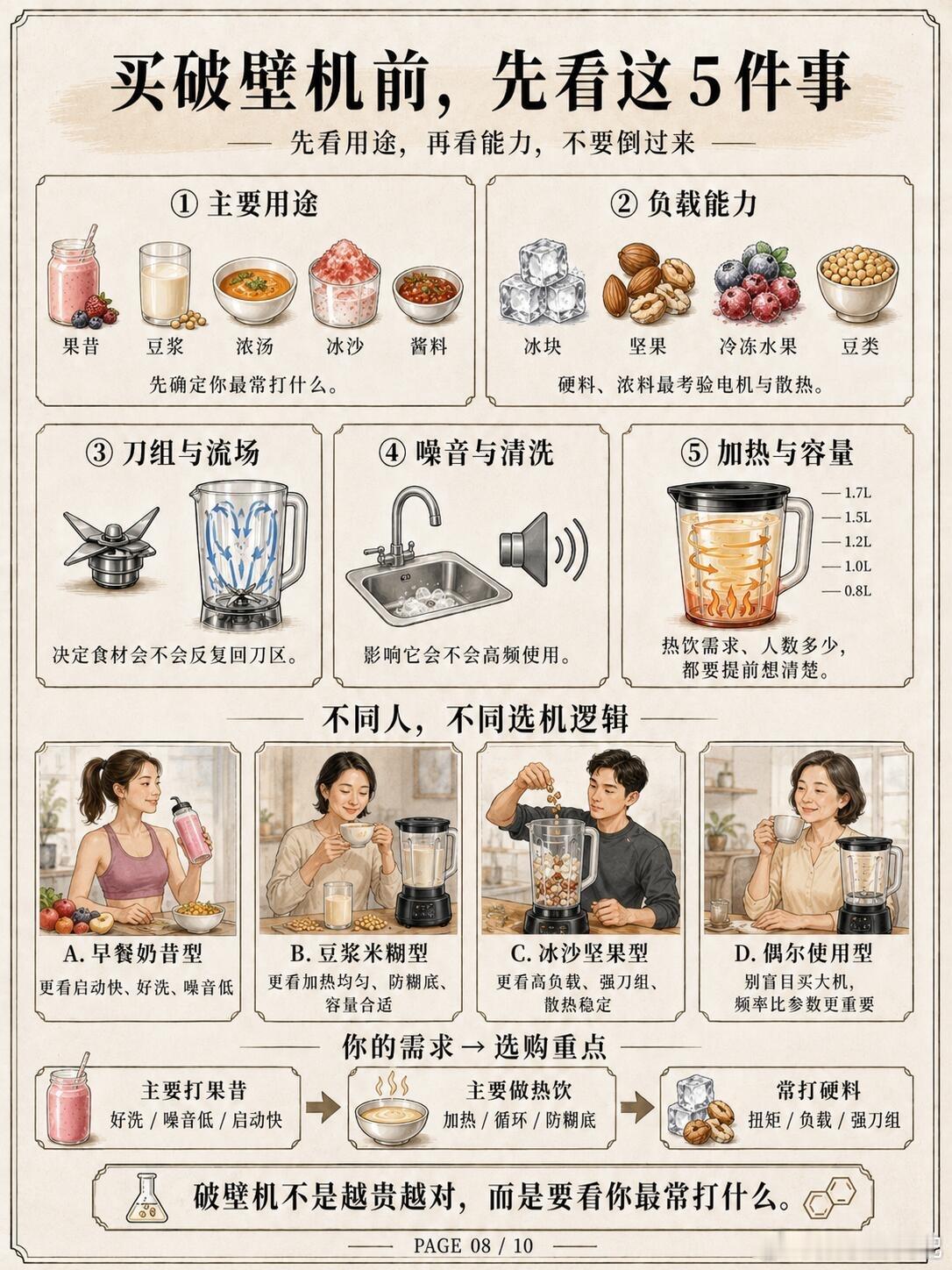 破壁机怎么选？别只看转速很多人买破壁机，第一眼会看转速：30000转、40000