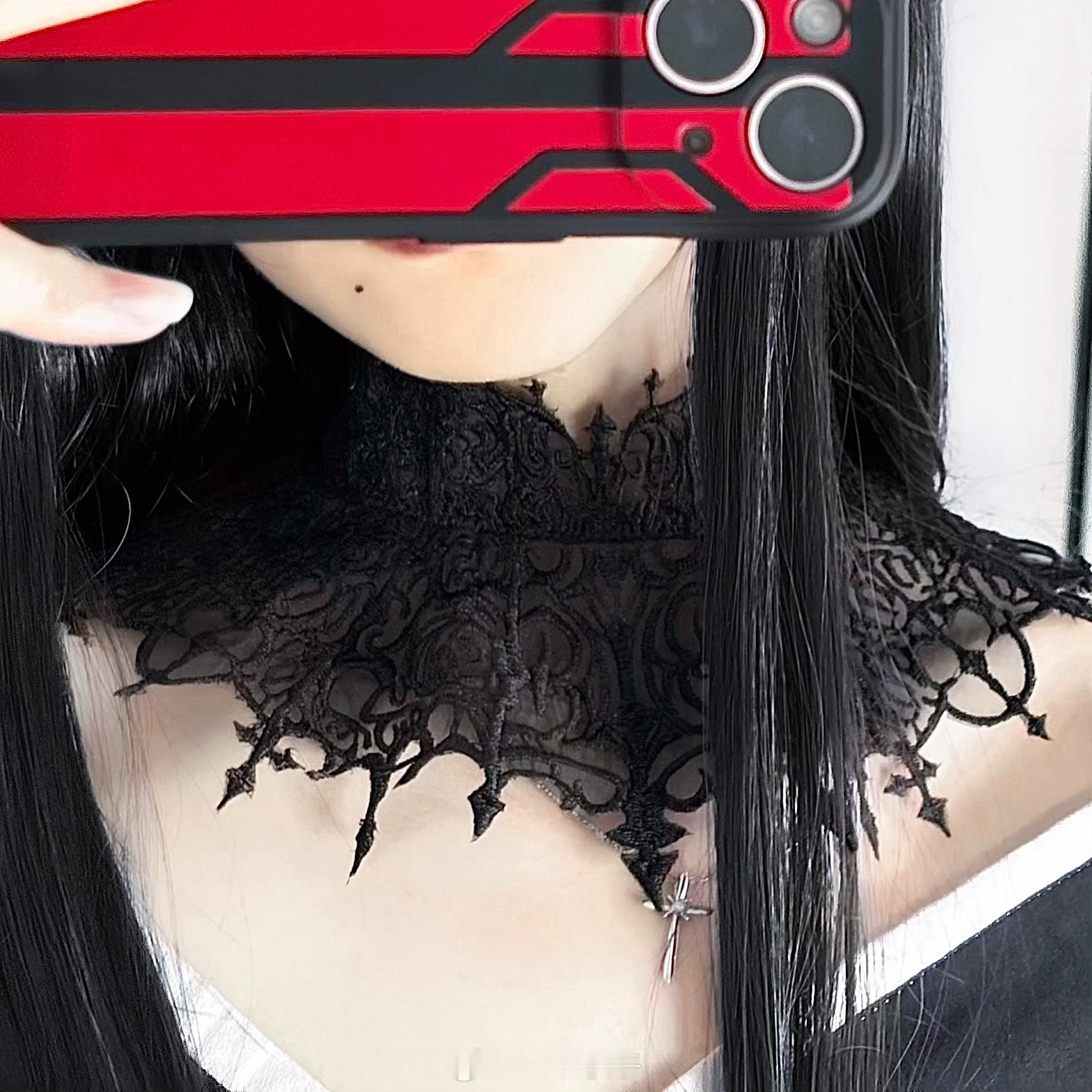 #ff14##cosplay# 做了夜露的choker🌙 ～1:1还原的花纹纯