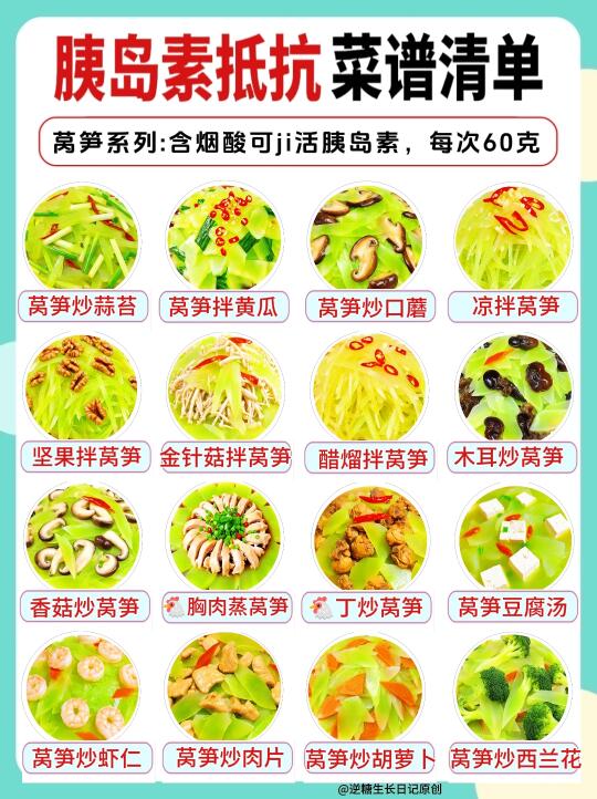 🔥96款胰岛素抵抗菜谱，30分钟搞定控糖餐