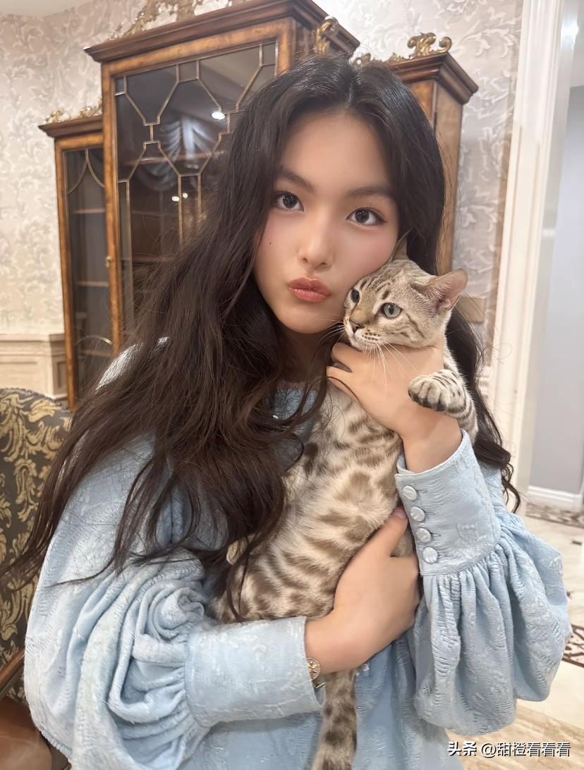 9月15日凌晨12点多还没睡觉，晒出女儿王诗龄和她的猫的照片，没想到大家没讨论猫