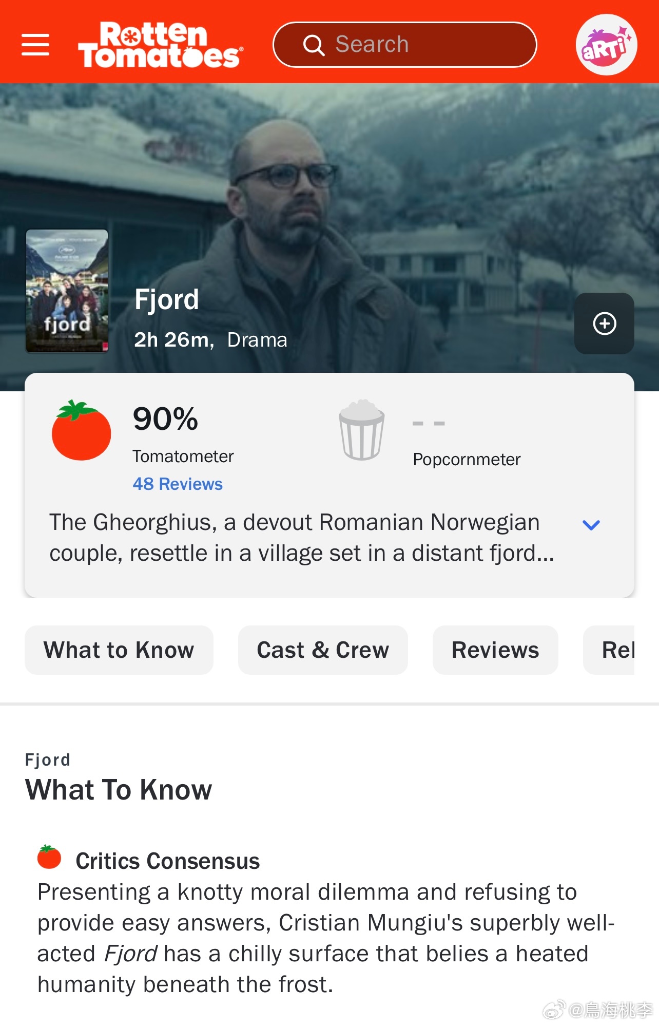 烂番茄上Fjord的影评人共识现已发布：影片抛出错综复杂的道德困境，且拒绝给出浅