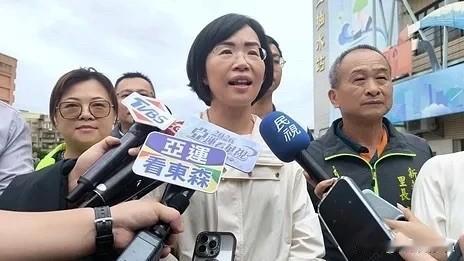 民进党新北市长参选人苏巧慧今（25日）至新庄塔寮坑二抽水站考察，因蔡英文昨天在脸