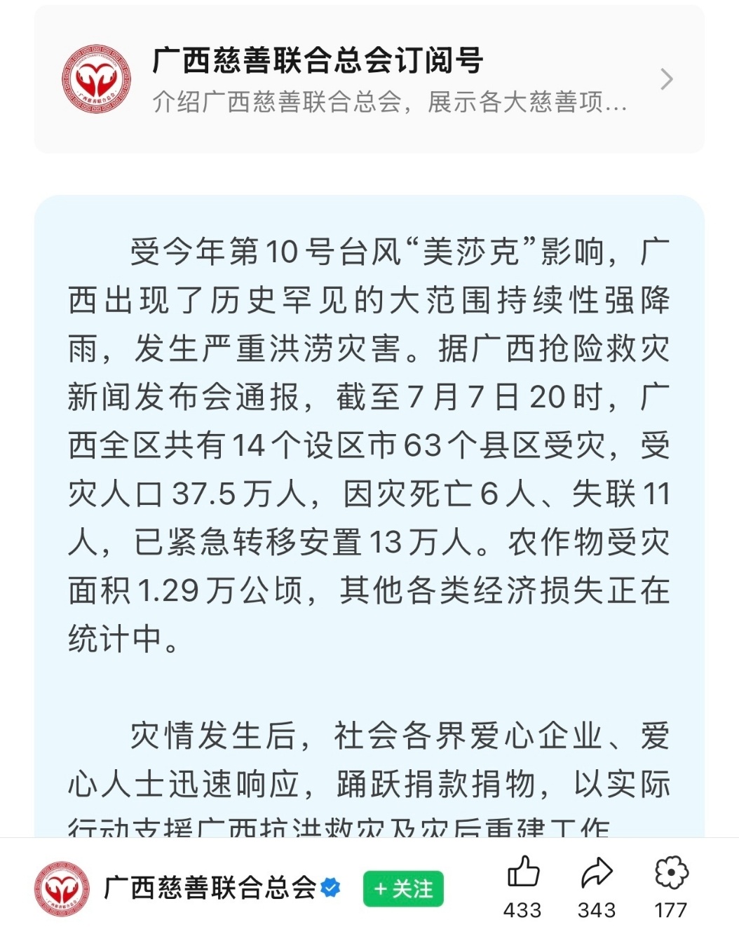 陈都灵陈都灵从来都是第一时间默默的捐款 这次广西抗洪也是。不知道前几天一直在催捐