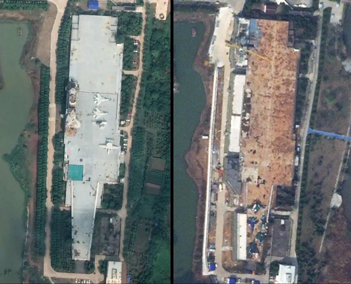 中国陆上航母大变样，怎么看怎么像福特级，004核航母快来了 在航母建造...