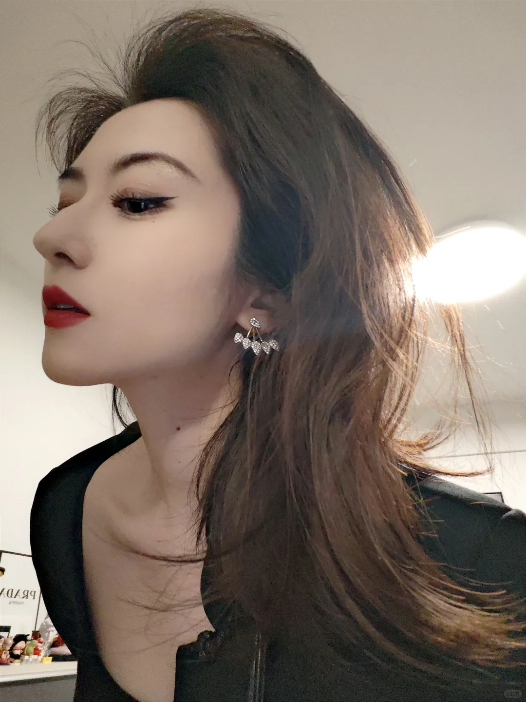 棕发红唇高鼻梁