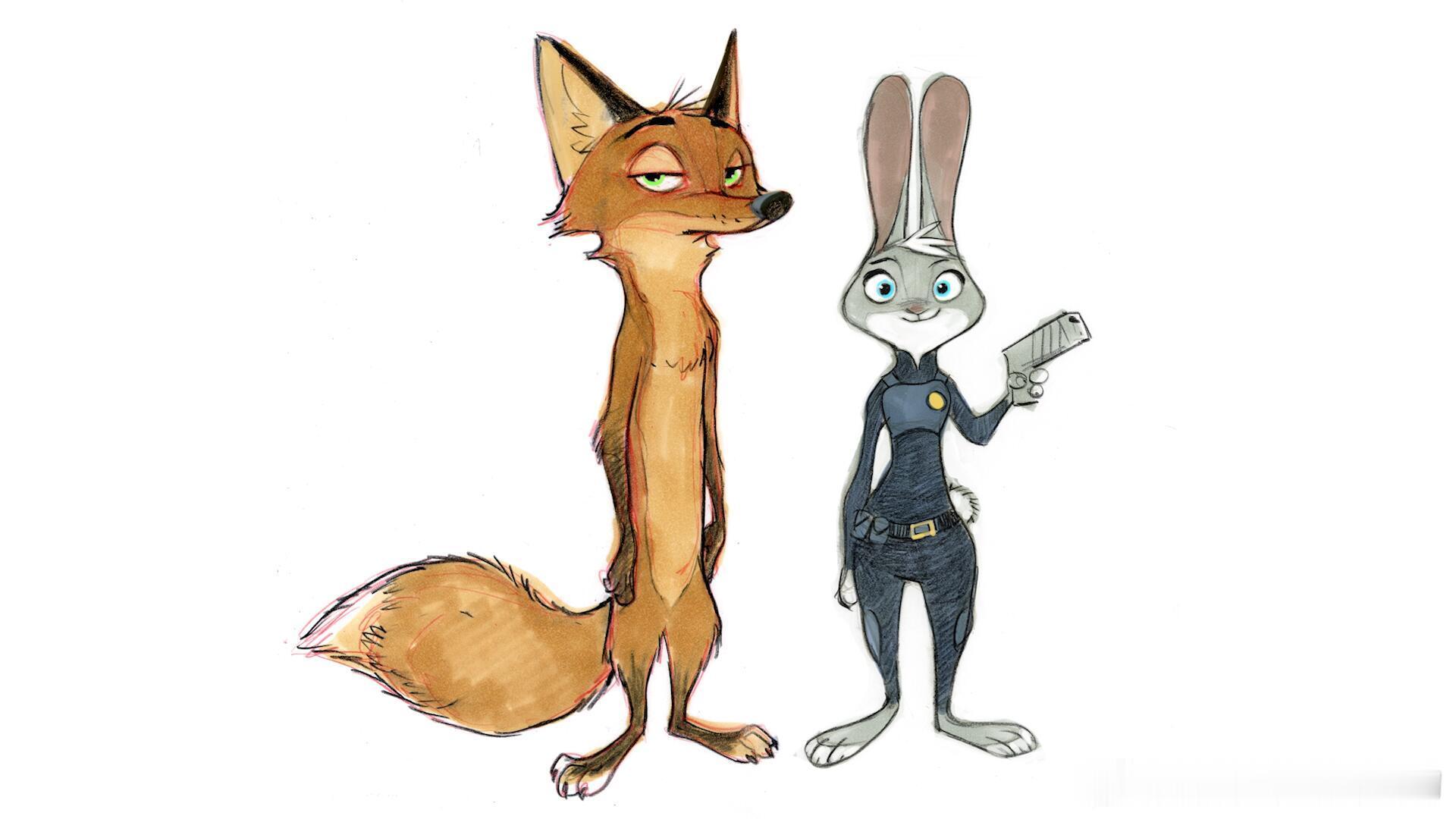 一组《疯狂动物城》的设定图集，有一些没有出现在电影里被删掉了疯狂动物城跨年电影愿