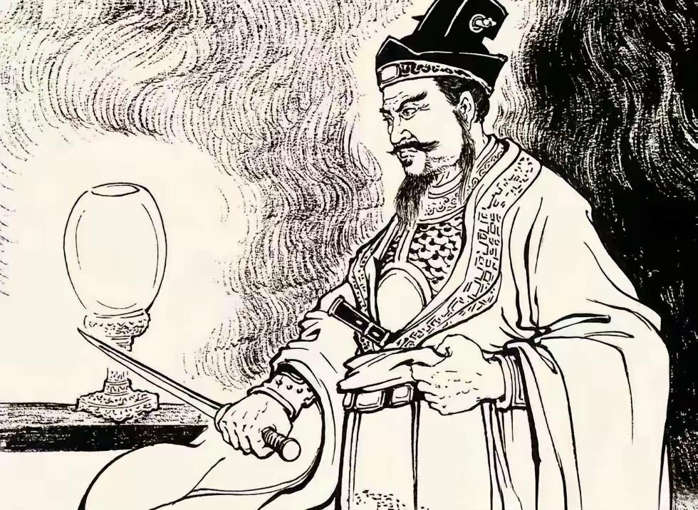 夜半时分，此人经过了深思熟虑，做出了一个决定，于是将铠甲穿在朝袍内，并...