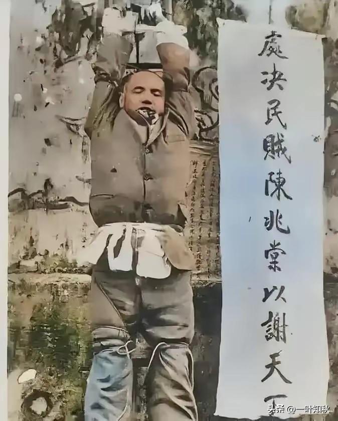 1911年，潮州知府陈兆棠被五花大绑押上刑场时，嘴里突然被塞进一把干粪，他挣扎着