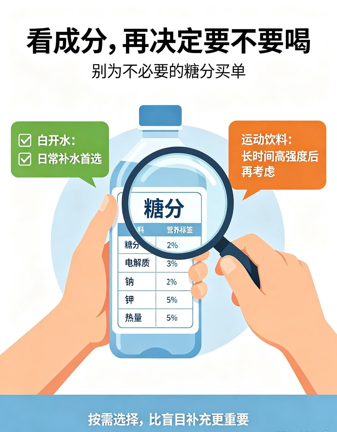 运动饮料是必需品？大部分时候，你只需要白开水

很多人运动完，第一反应就是来一瓶