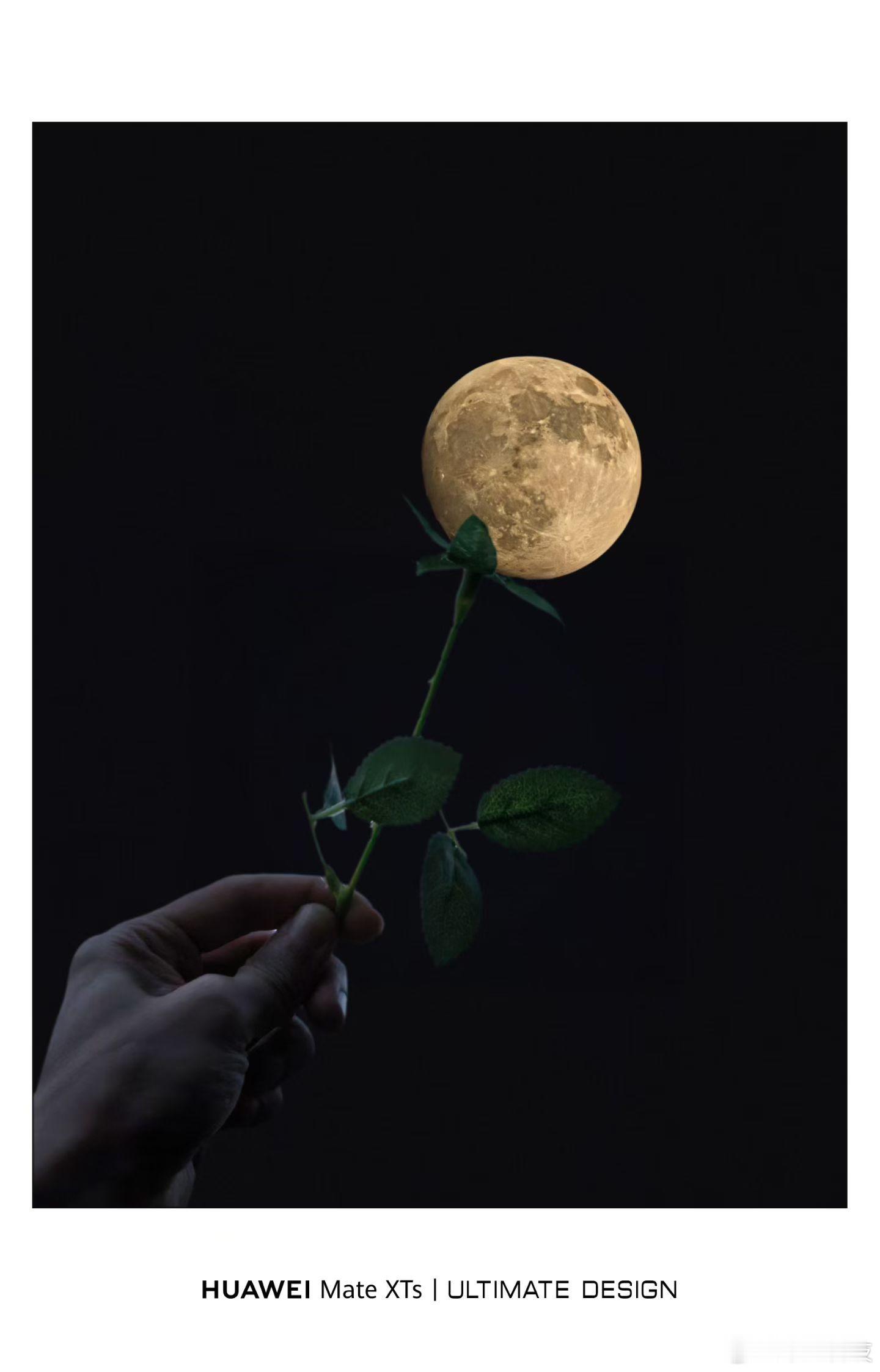 中秋快乐呀，同学们！(｡･ω･)ﾉ🌕看看华为Mate XTs拍的月亮，怎么样？