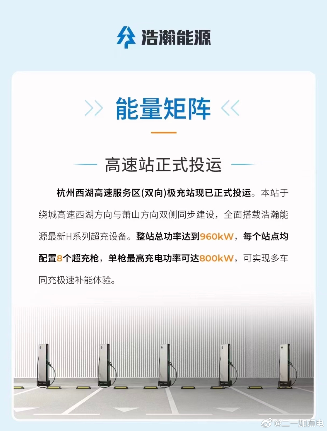 前两天刚说这事呢浩瀚能源重组后的第一个动作，也算是高速补能网络第一步吧，看后面铺