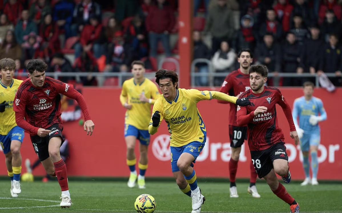 【亚洲球员】西乙第29轮，拉斯帕尔马斯4:0休达，25岁的日本前锋宫代大圣首发出