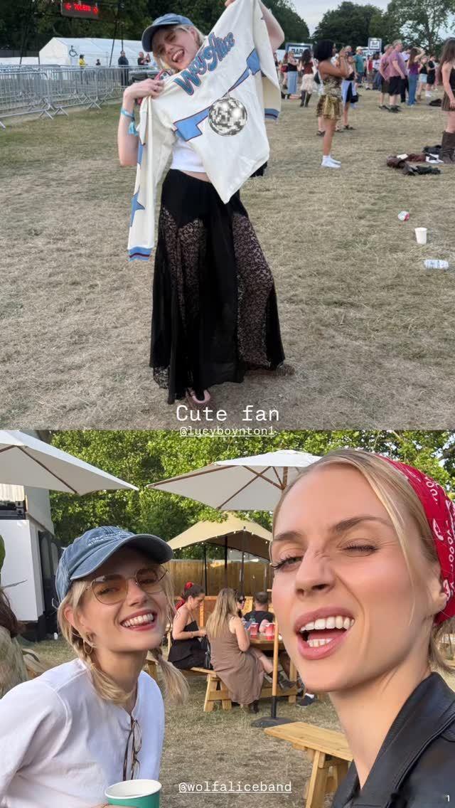 Lucy Boynton露西宝通和姐姐Emma在伦敦芬斯伯里公园观看wolf a