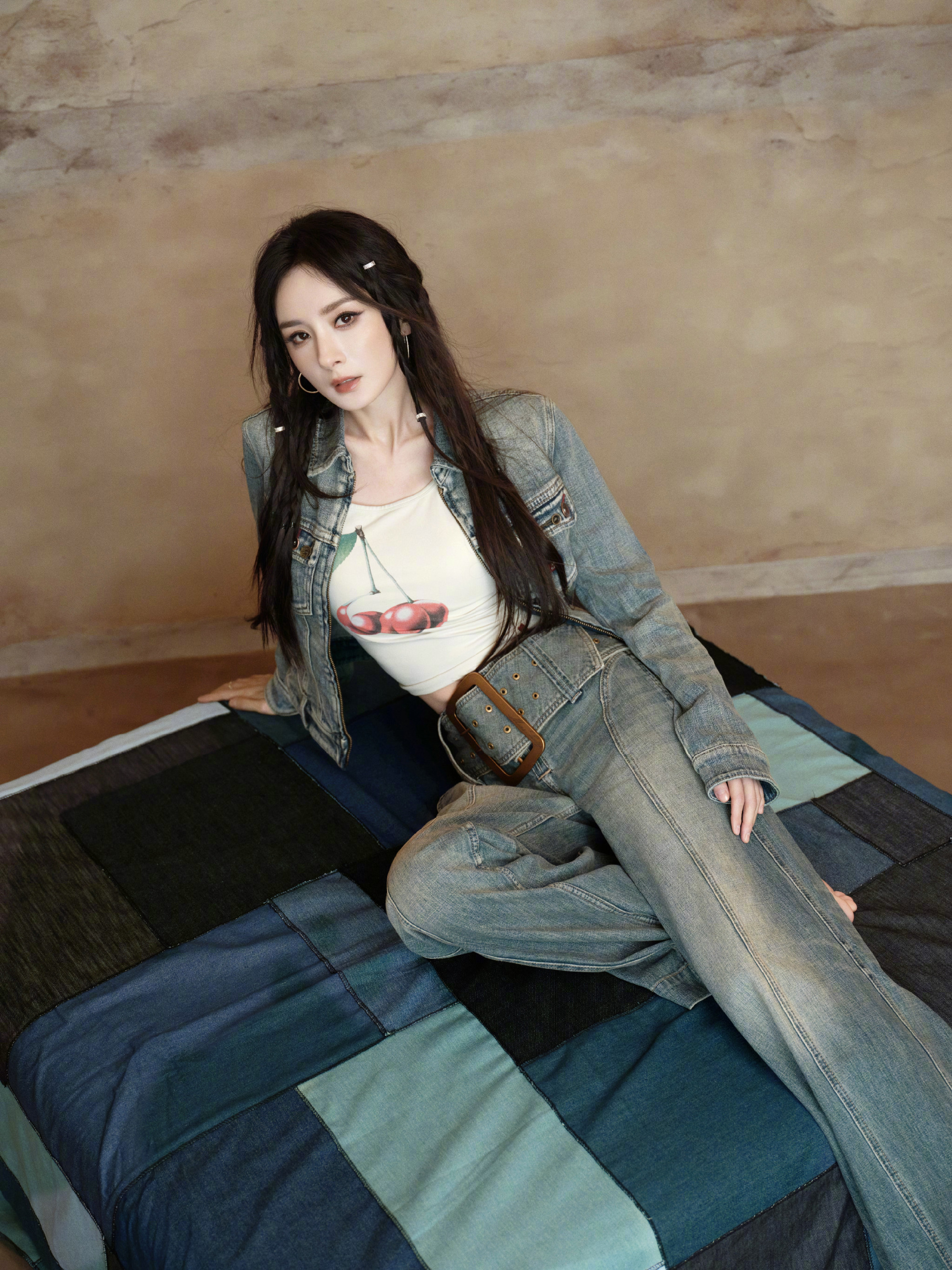 杨幂编发杨幂好美的编发