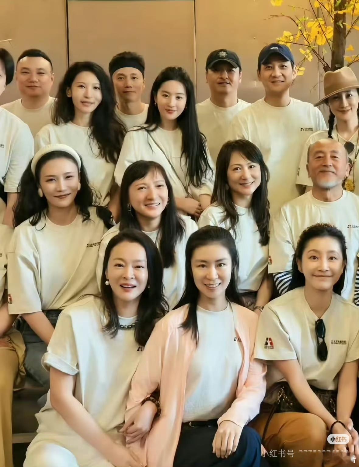 刘亦菲北电毕业20周年聚会哇塞，明星美女就是大不同啊。照片看上去可以给大部分同学