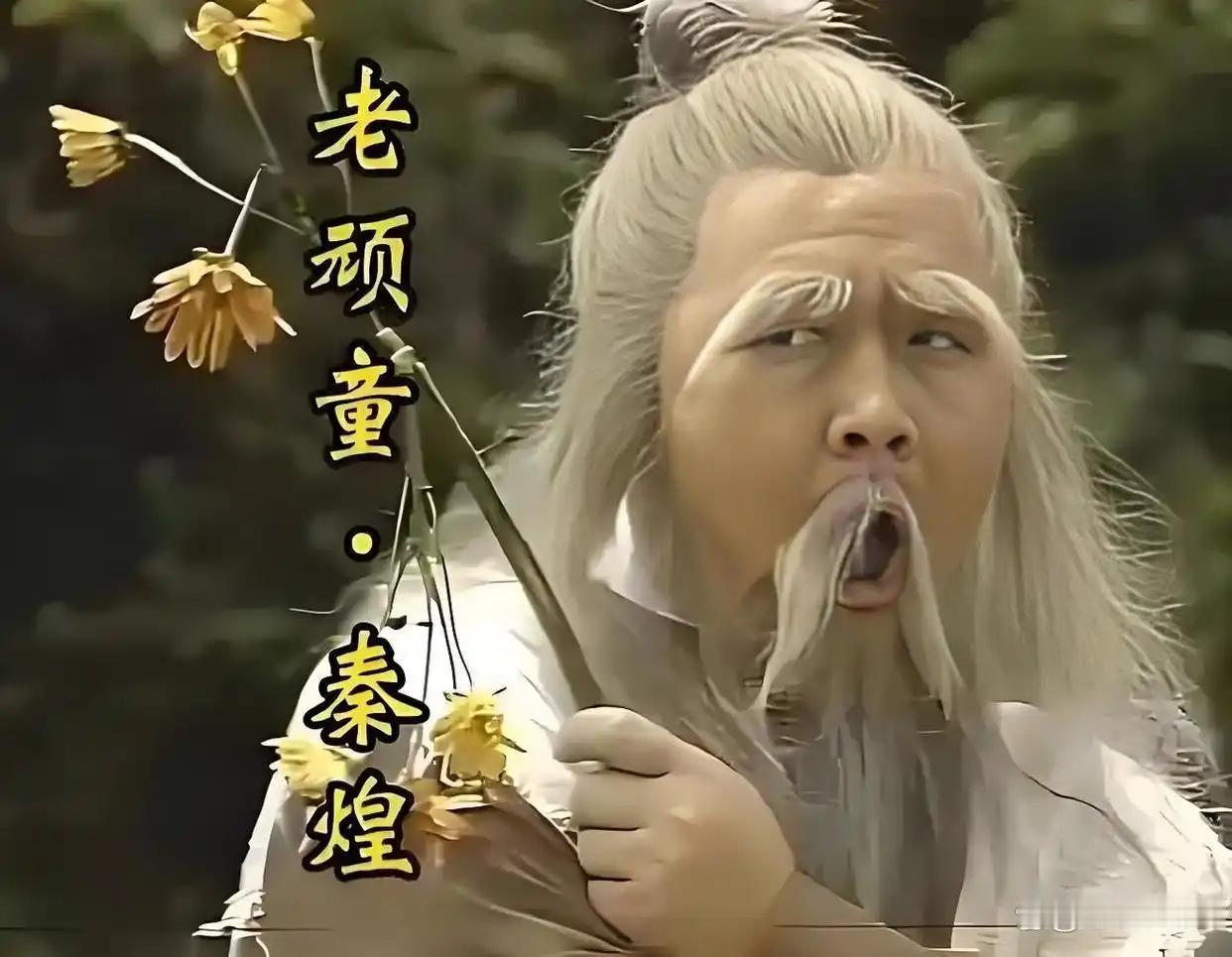 他演周伯通。
认像记心中，
幽默武功高。
善恶分得清。