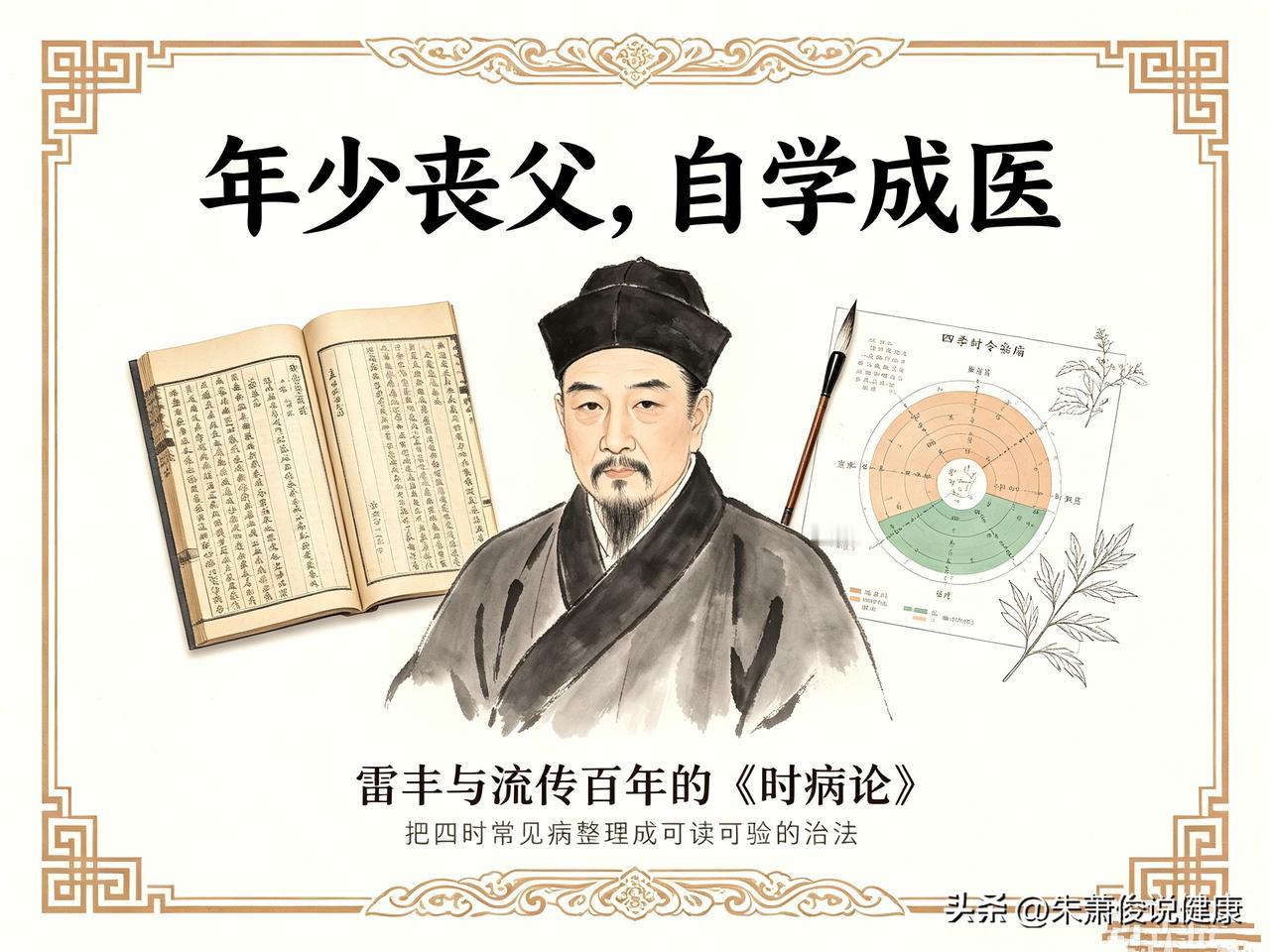 年少丧父自学成医——雷丰，《时病论》流传百年的温病大家
 
很多中医名家自幼有家